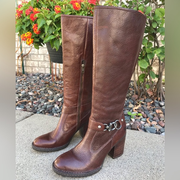 🐬 BORN Jacey Brown Leather Knee-High Boots - Picture 13 of 13